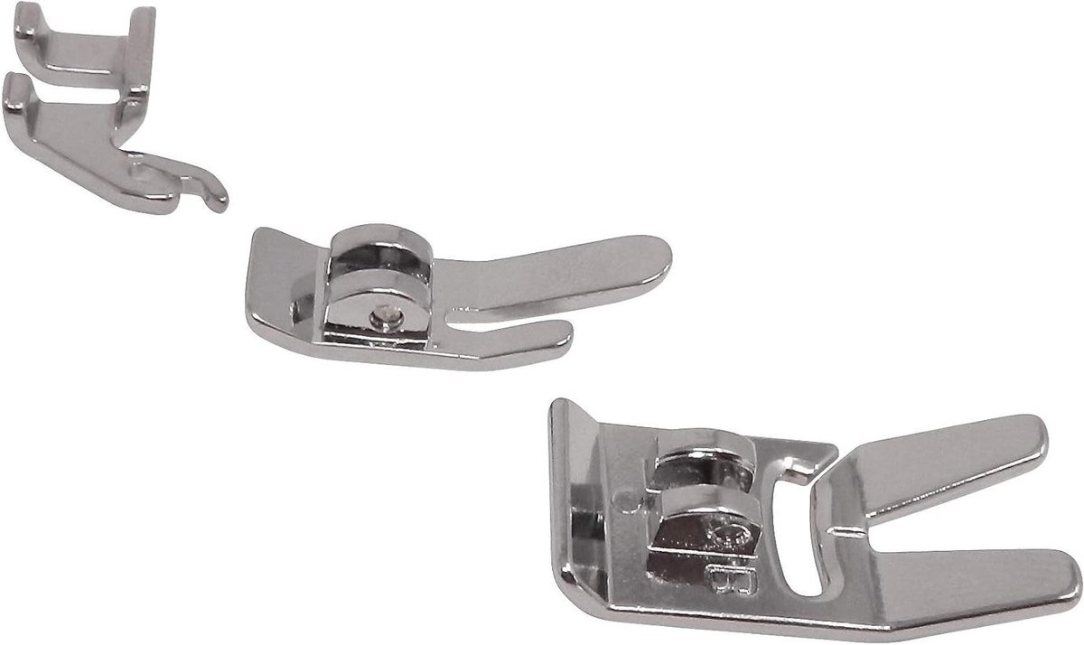 Naaimachine Voetjes - Standaard Set - Kleding Maken - Drie Delige Set - Standaard - Zilver