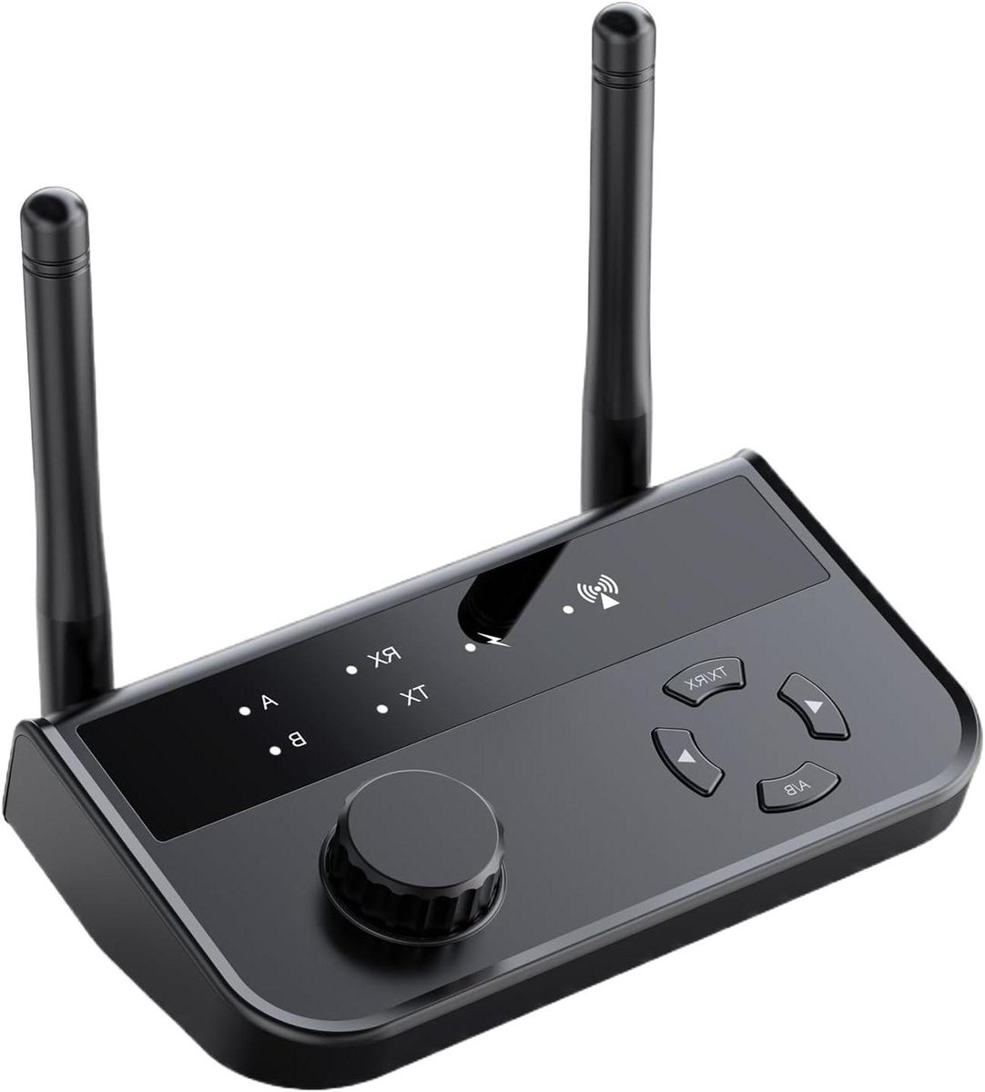 Draadloze Audio Adapter - Auto Zender - Muziek Streamen - BT 5.3 Connectiviteit - 11 cm - Zwart