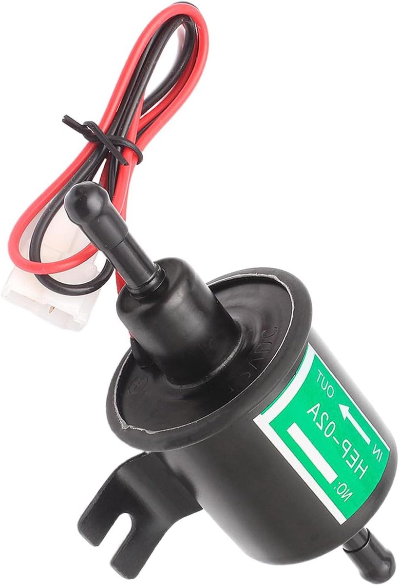 Elektrische Oliepomp - Brandstofpomp Motor - Brandstof Toevoeren - Stabiele Prestaties - 15.5 x 9 x 7.5 cm - Zwart