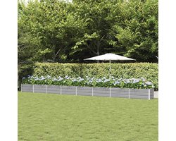 Stalen Plantenbak - Bloembak Buiten - Tuin Decoratie - Industriële Elegantie - 770 x 50 x 45 cm - Lichtgrijs