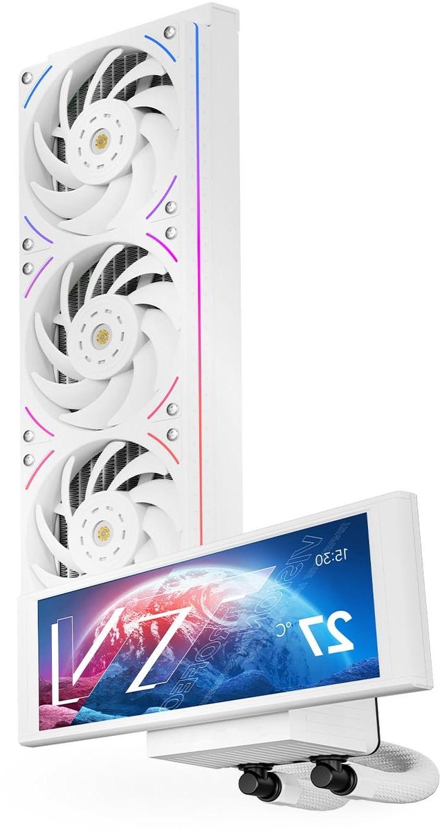 CPU Koeler - Waterkoeler - PC Prestaties Verbeteren - LCD Scherm - 360 mm - Wit