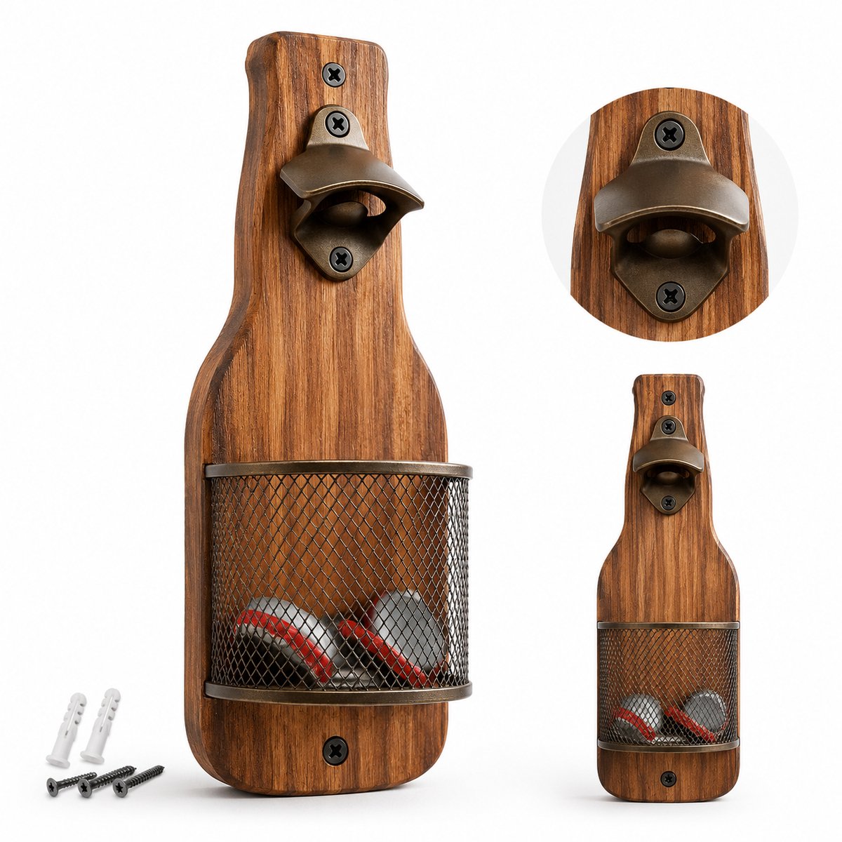 BOTC Flesopener - Wandmontage met Caps Catcher - Home Decor - Home Decor