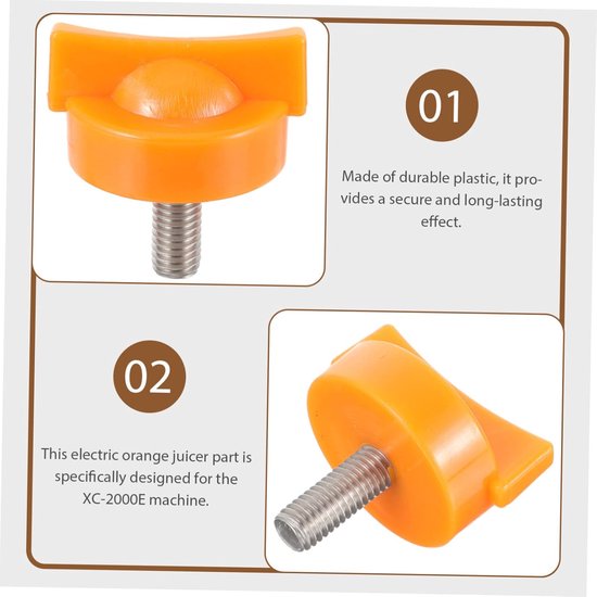 Sapcentrifuge Onderdelen - Pers Accessoires - Sap Maken - Specifiek Model - 5 Stuks - Oranje — afbeelding 2
