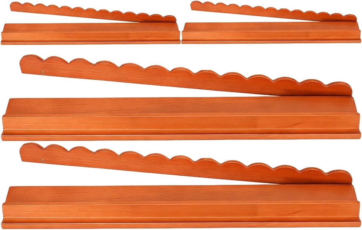 Mahjong Rekstandaard - Tegelhouder Set - Spel Organisatie - Magnetische Duwers - 4 Stuks - Houtkleur