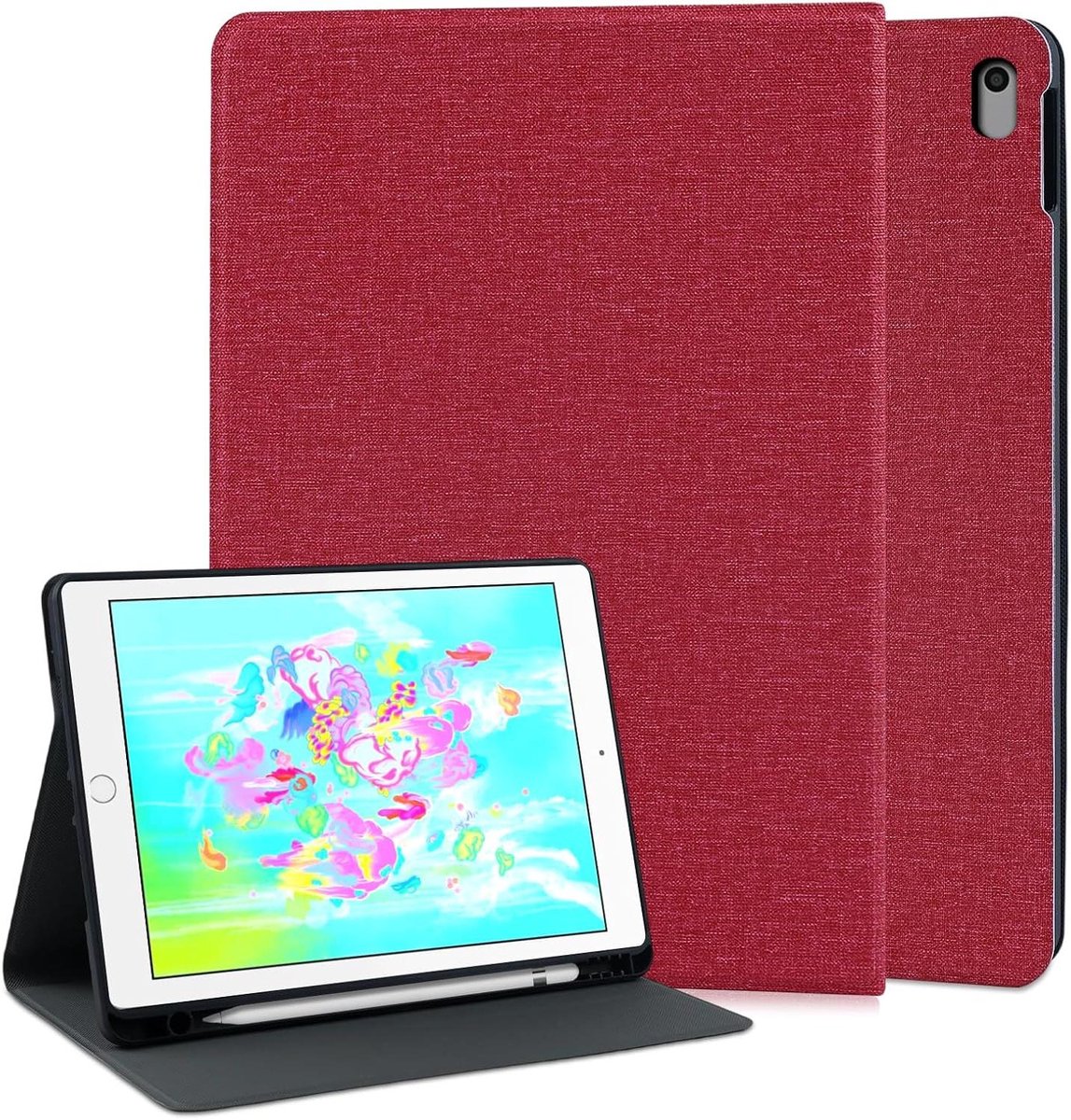 Tablethoes iPad 97" - Beschermhoes - Dagelijks Gebruik - Geïntegreerde Standaard - 97 inch - Rood