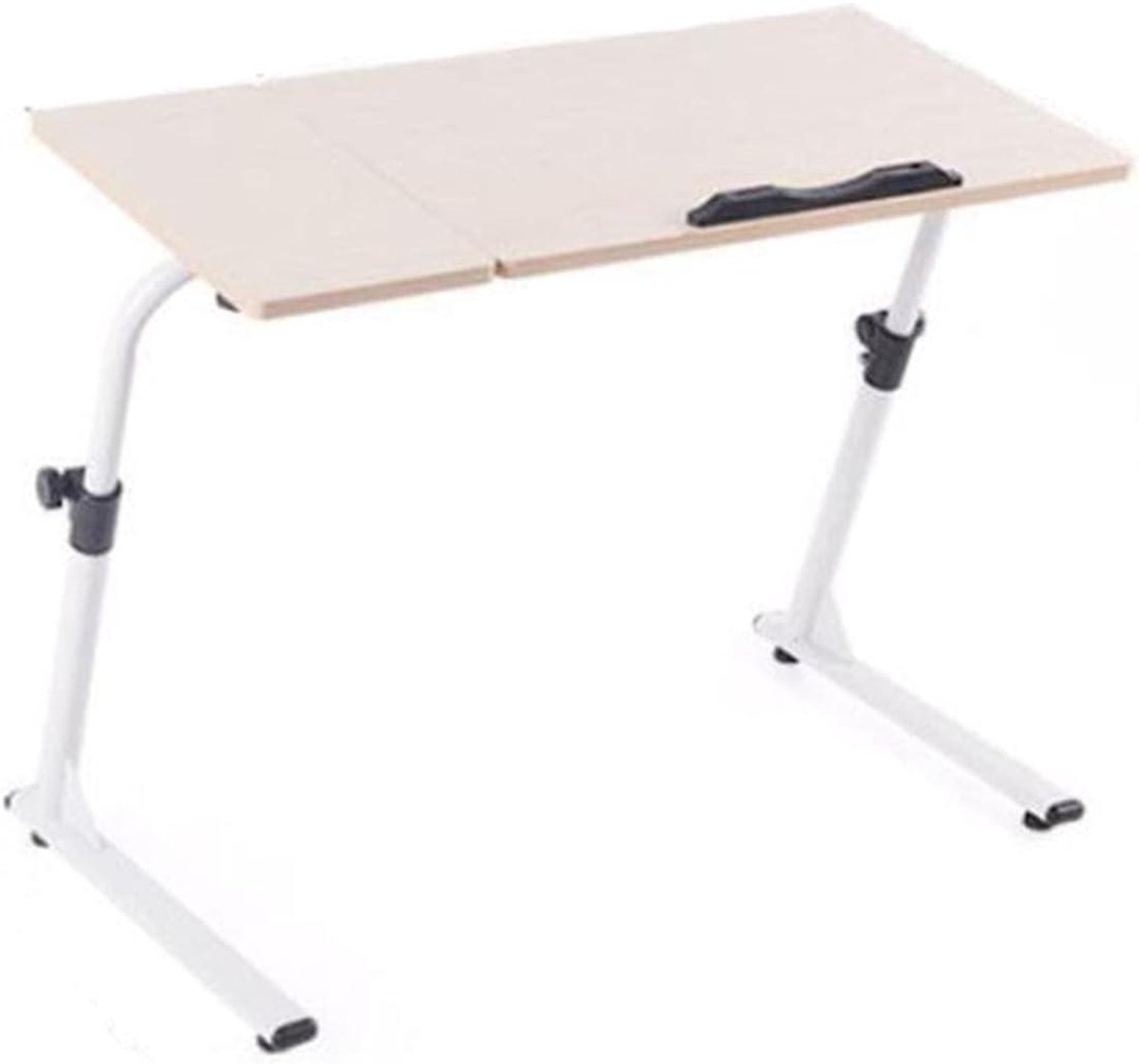 Laptop Tafel - Bedtafel Notebook - Comfortabel Werken - In Hoogte Verstelbaar - 60x40cm - Wit