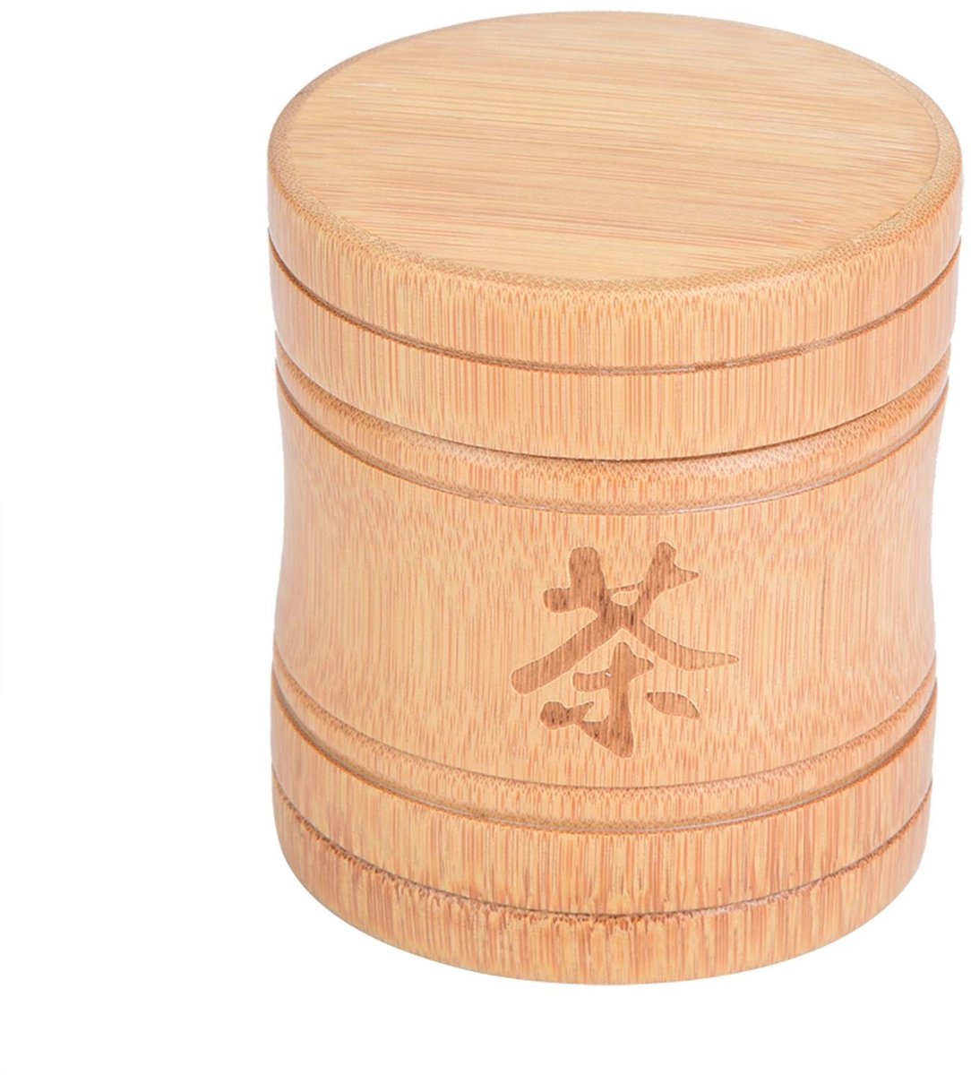 Dailygoods - Bamboe Theedoos met Draaibaar Deksel en Gegraveerde 'Thee'