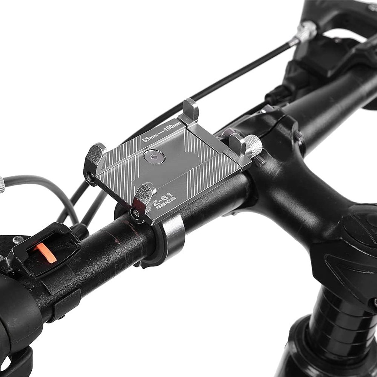 Dailygoods - Verstelbare Telefoonhouder voor Fiets en Scooter (Zilver)