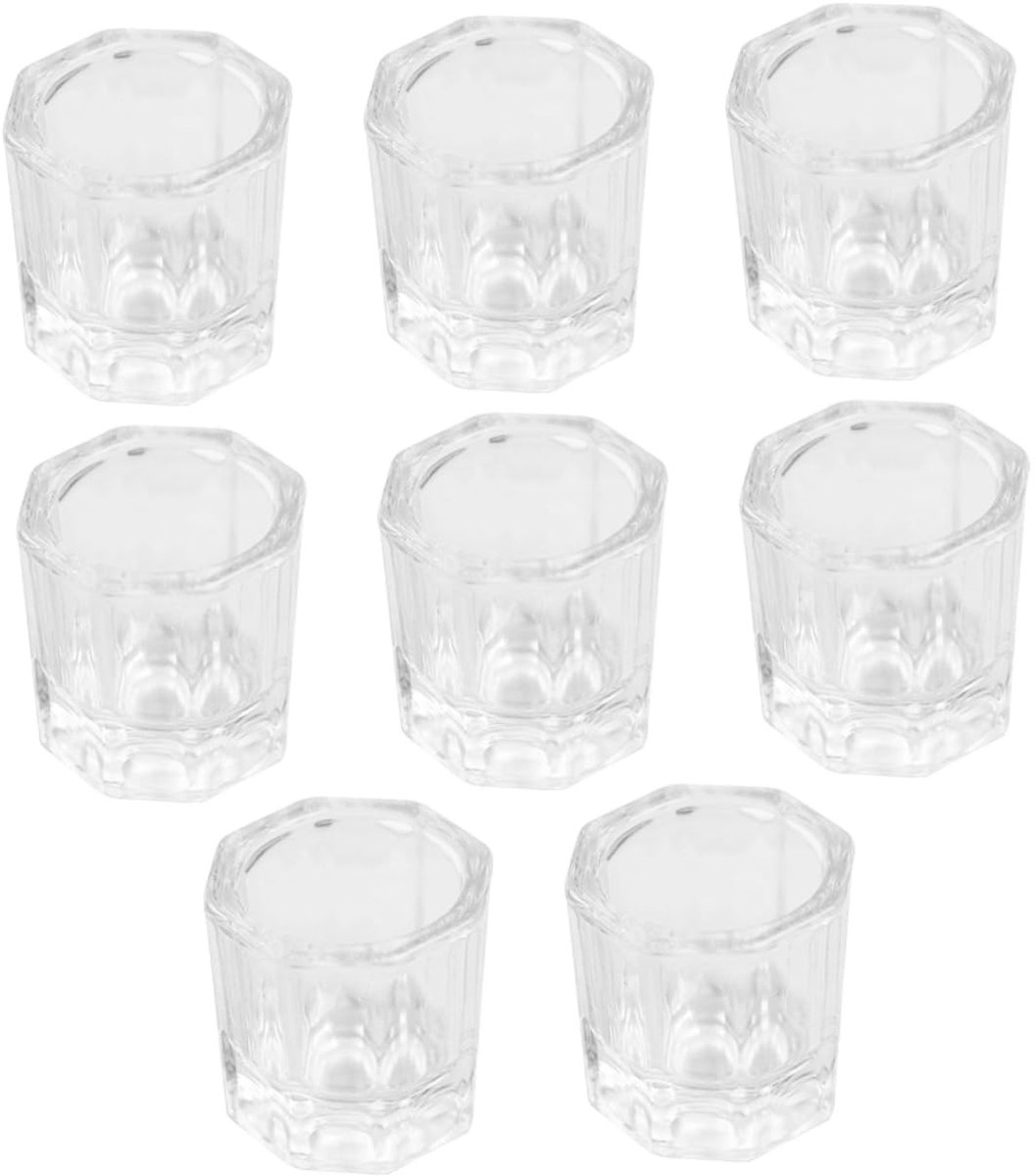 Dailygoods - Set van 8 Wasbekers voor Nagelkunst en Manicure