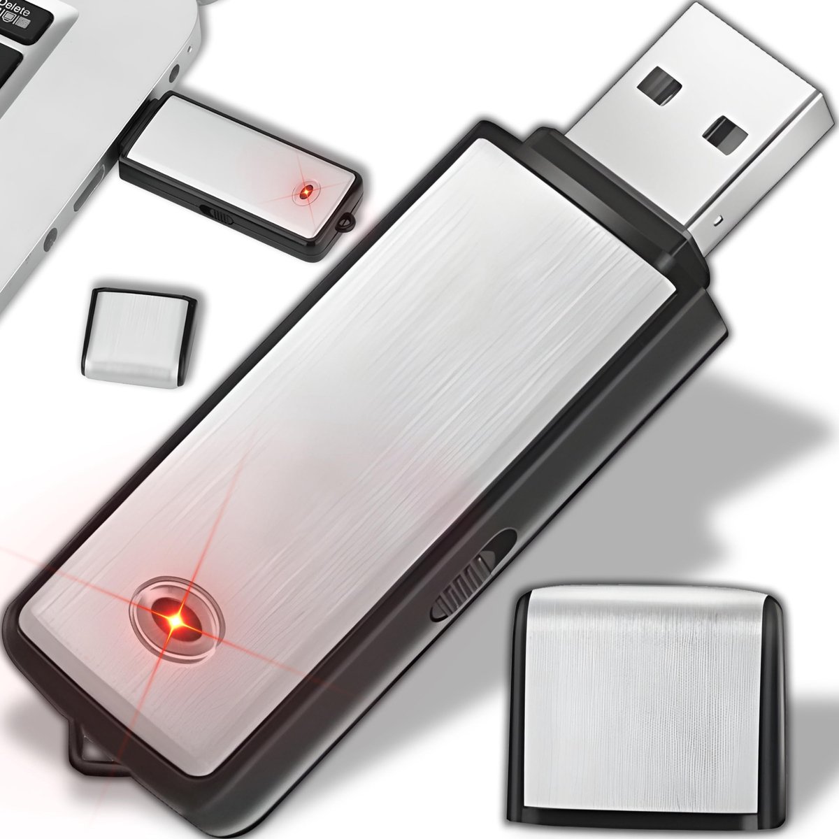 Dailygoods - Digitaal Dicteerapparaat met Spraakactivering en 8 GB Geheugen