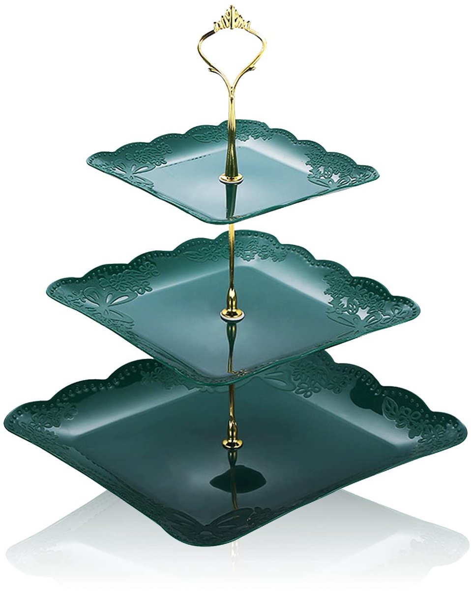 Dailygoods - Cosensi - Dailygoods - 3-Laags Taartstandaard voor Bruiloften en Feestjes