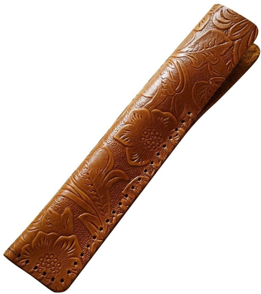 Dailygoods - Vintage Lederen Pen Sleeve voor 1 Pen