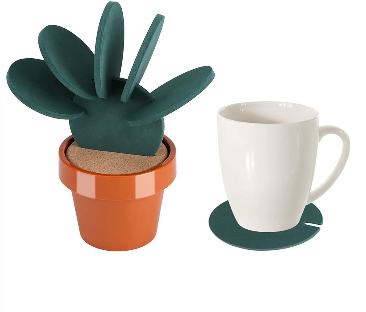 Dailygoods - Cactus Onderzetters met Warmte Isolatie