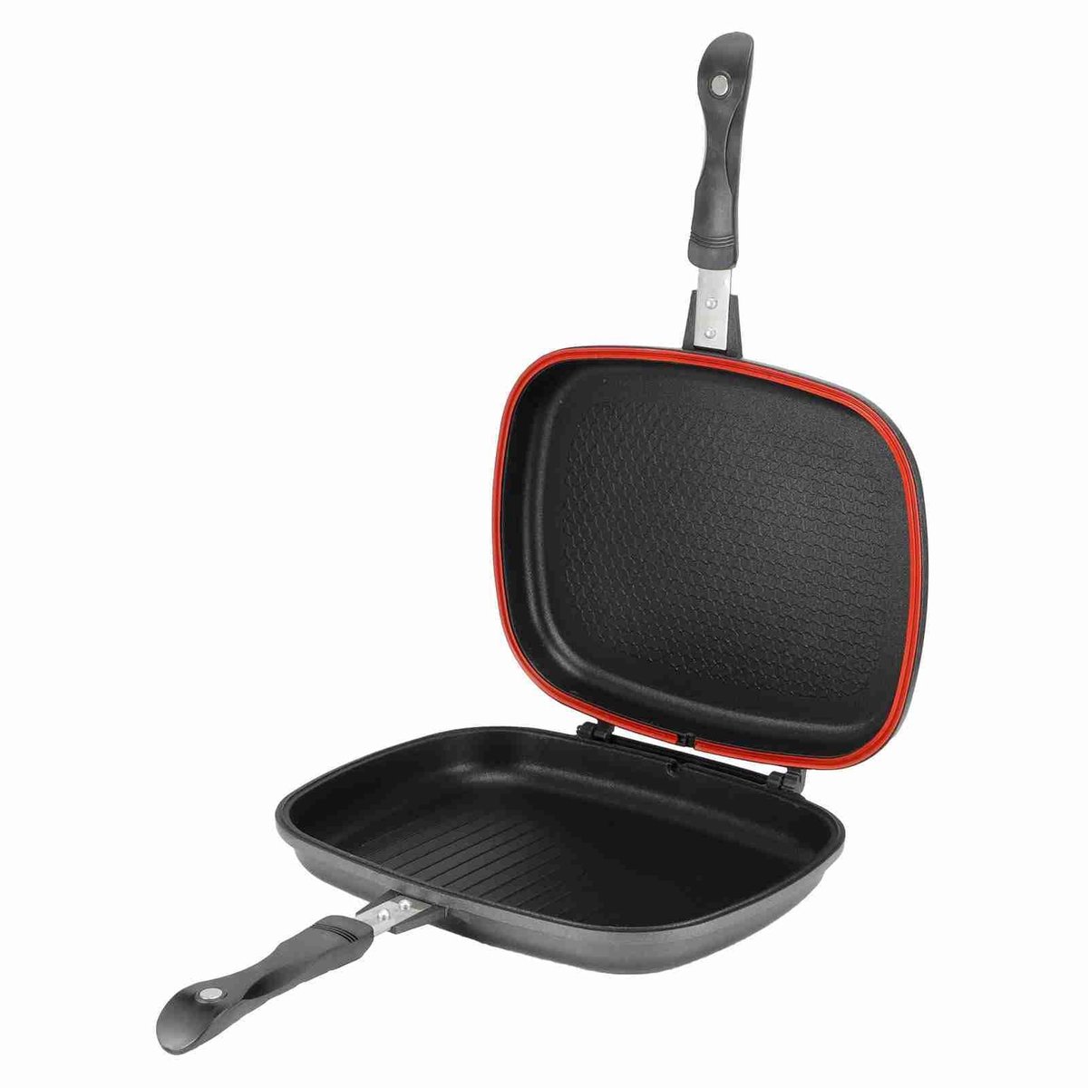 Dailygoods - Draagbare Grillpan met Dubbelzijdige Druk voor Koken en Barbecue
