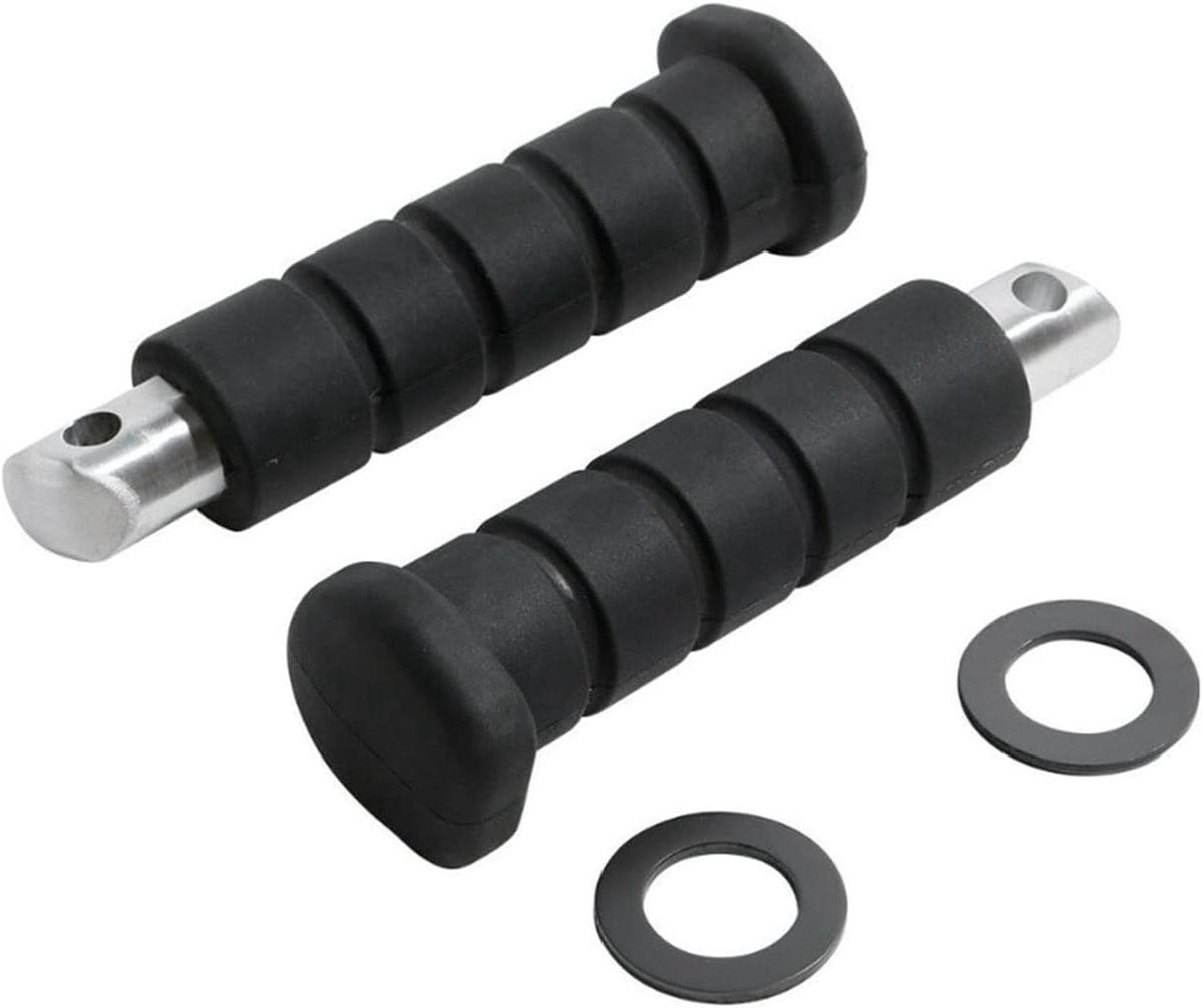 Motorfiets Voetsteunen - Passagierssteunen - Comfortabel Rijden - Verhoogde Wrijving - 200 Gram - Zwart Zilver