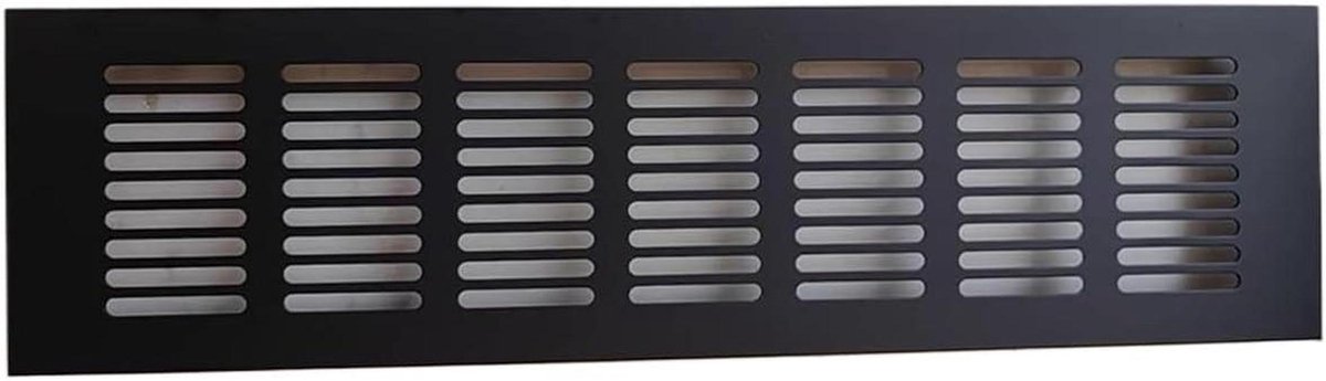 Ventilatierooster - Luchtuitlaat - Kast Ventilatie - Aluminiumlegering - 14x12 cm - Zwart