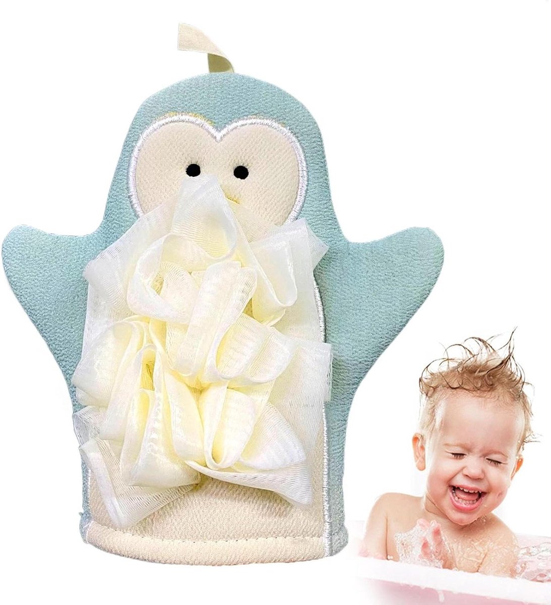 Scrub Handschoen - Douche Spons - Huid Reinigen - Zachte Peeling - 22 x 12 cm - Mat