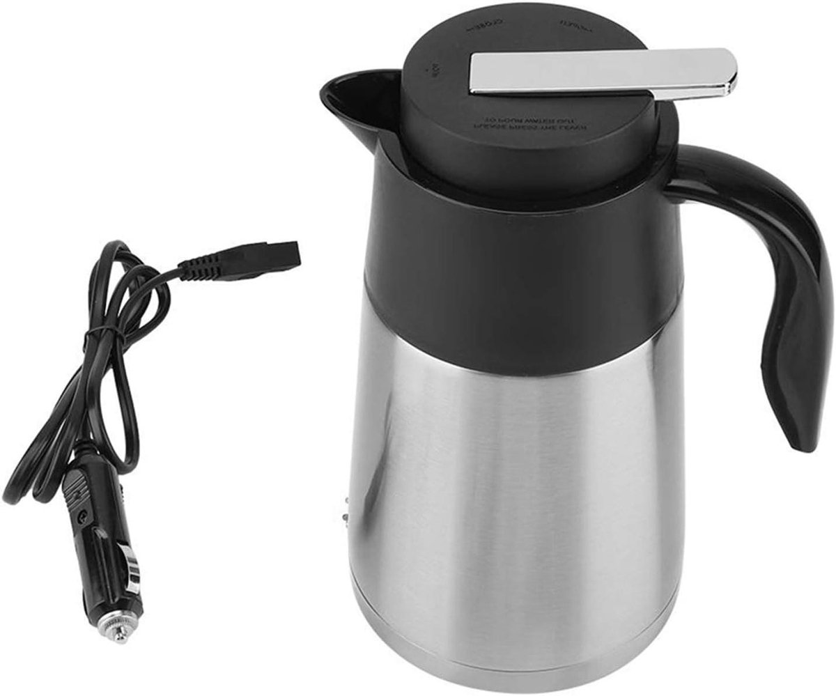 Elektrische Waterkoker - Auto Waterkoker - Onderweg Warm Drankje - 12V Aansluiting - 1300 Milliliter - Roestvrij Staal