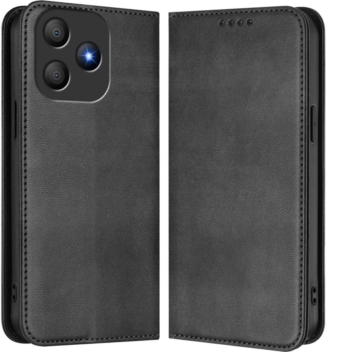 Dailygoods - Zwart Wallet Hoesje voor Blackview Wave 9C met RFID Blokkering