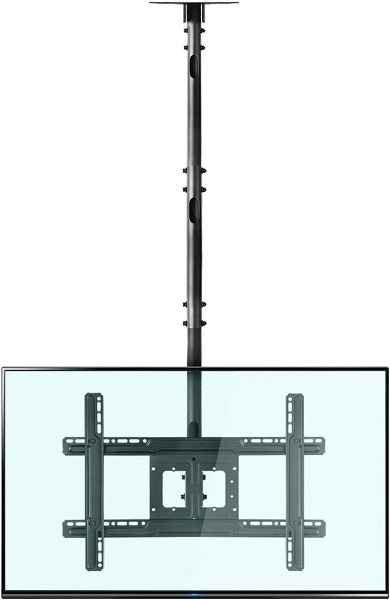 TV Beugel - Plafondmontage - Ruimte Besparen - In Hoogte Verstelbaar - 32-75 Inch - Zwart