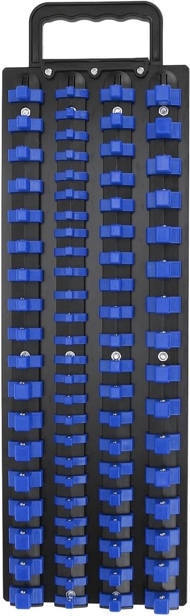 Socket Organizer - Dop Houders - Gereedschap Opbergen - Veelzijdige Montage - 80 Clips - Blauw