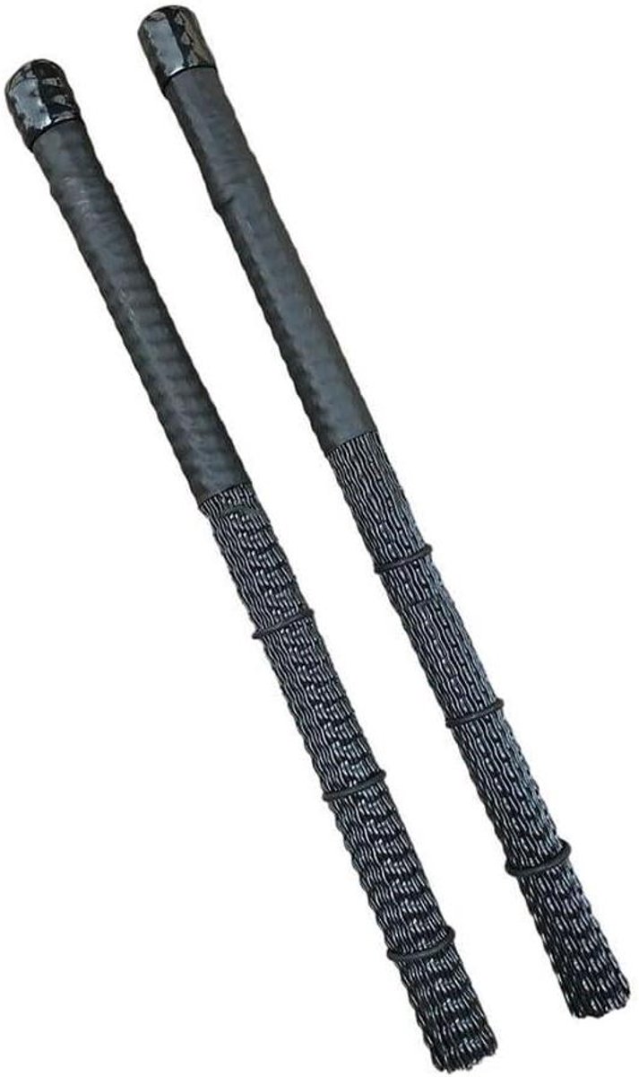 Nylon drumborstels - Percussie staven - Zachte muziek - Nylon constructie - 365 x 14 CM - Zwart