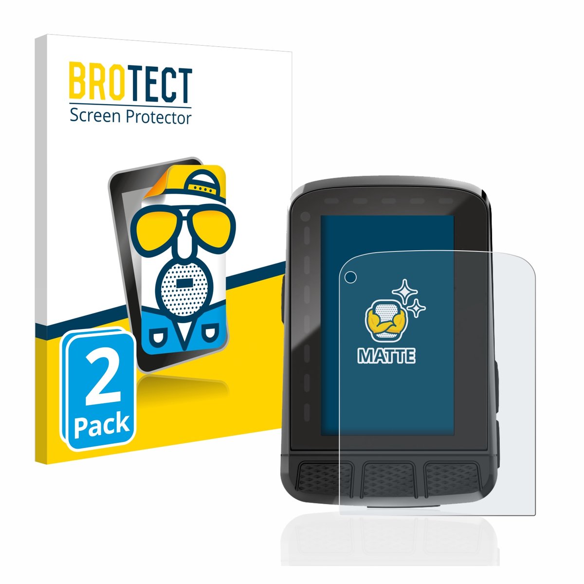 BROTECT - Screenprotector voor Wahoo Elemnt Roam 2 - Folie Beschermfolie matte 2 Stuks