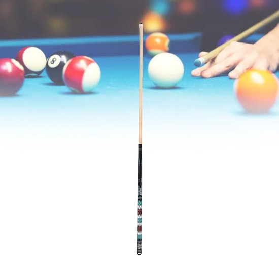 Houten Poolkeu - Biljartstok Keu - Poolen Spel - 13mm Premium Tip - 1.45 Meter - Zwart van houten — afbeelding 3
