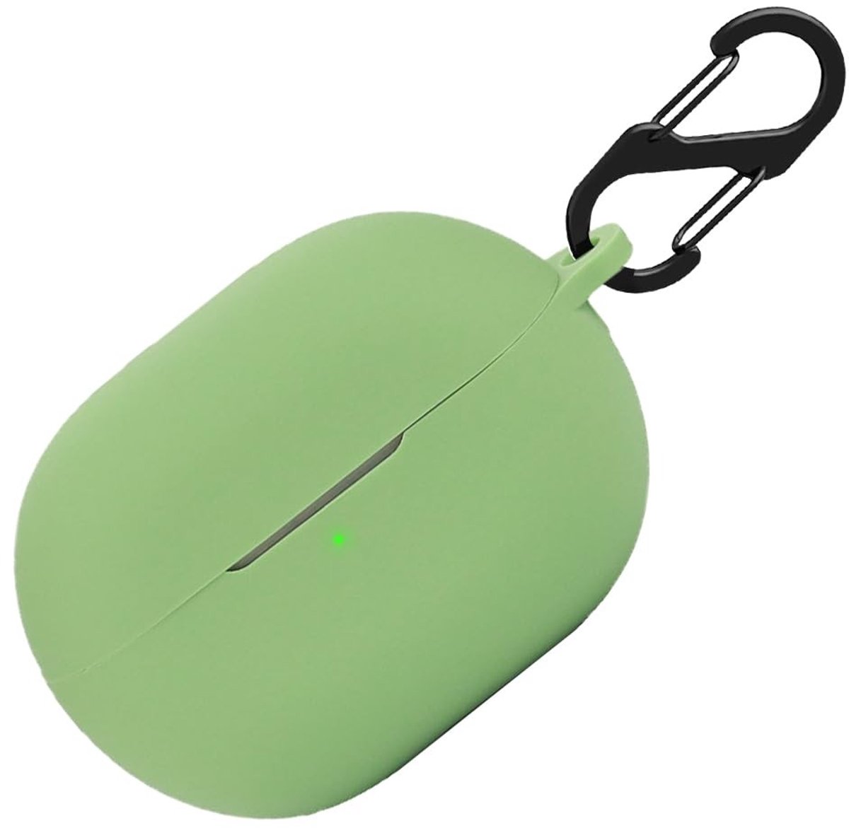 Dailygoods - Dailygoody - Siliconen hoesje - Stootvaste beschermhoes - Groen - Handige sleutelhanger - Geschikt voor Xiaomi Redmi Buds 4 Pro