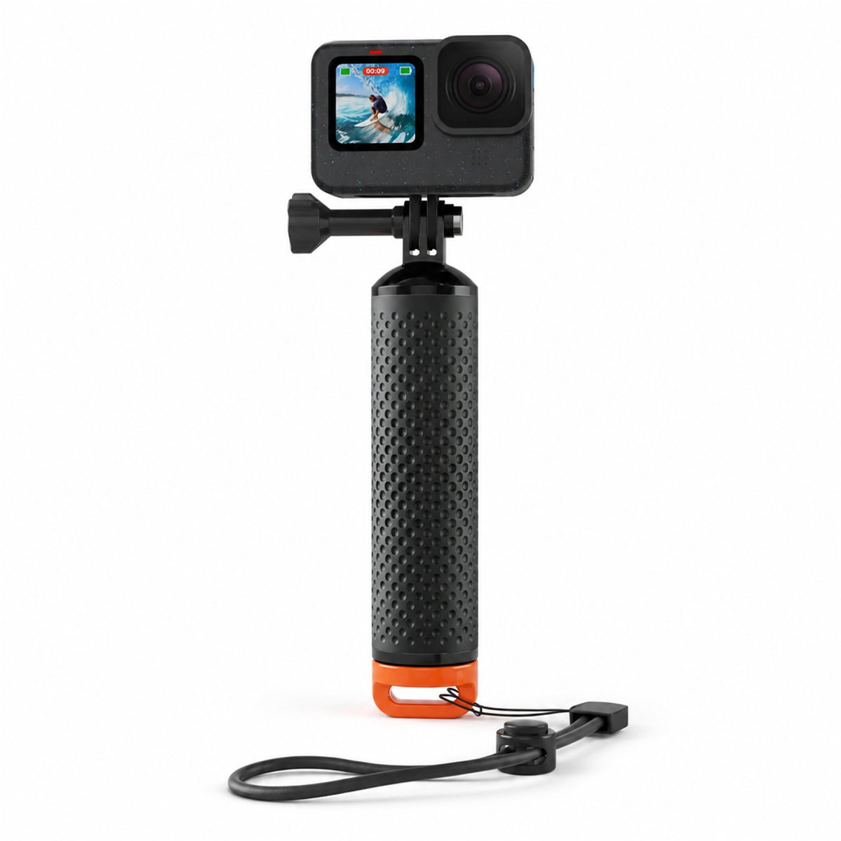 OUYLAF Float staaf drijfvermogen - zwevende handgreep - Waterdichte handgreep - Actiecamera Accessoires - actie camera Accessoires - voor GoPro Hero 13, 12, 11, 10, 9, 8, 7, 6, 5, 4, Session, Max, DJI Osmo Actiecamera's (Oranje)
