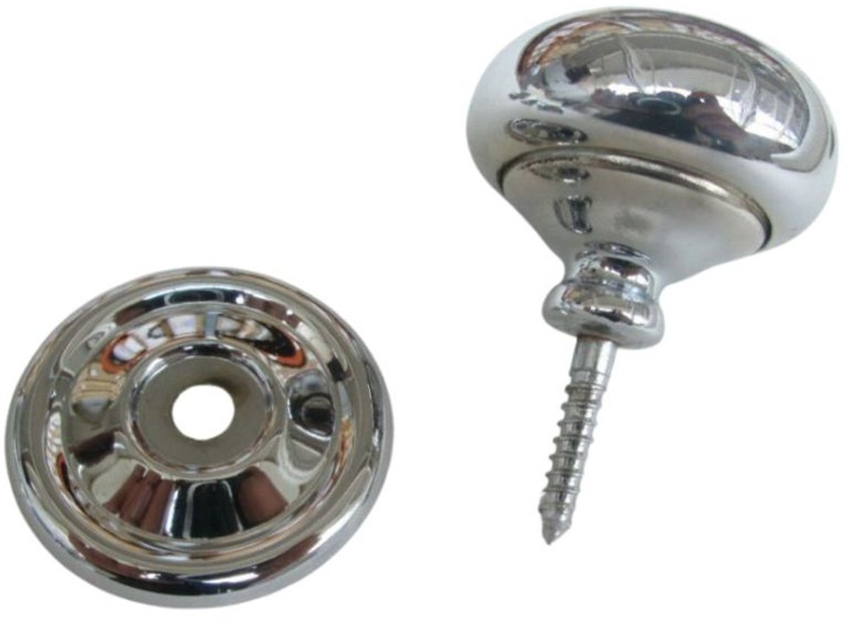 Screw In Cabinet Knob Polished Chrome 40mm