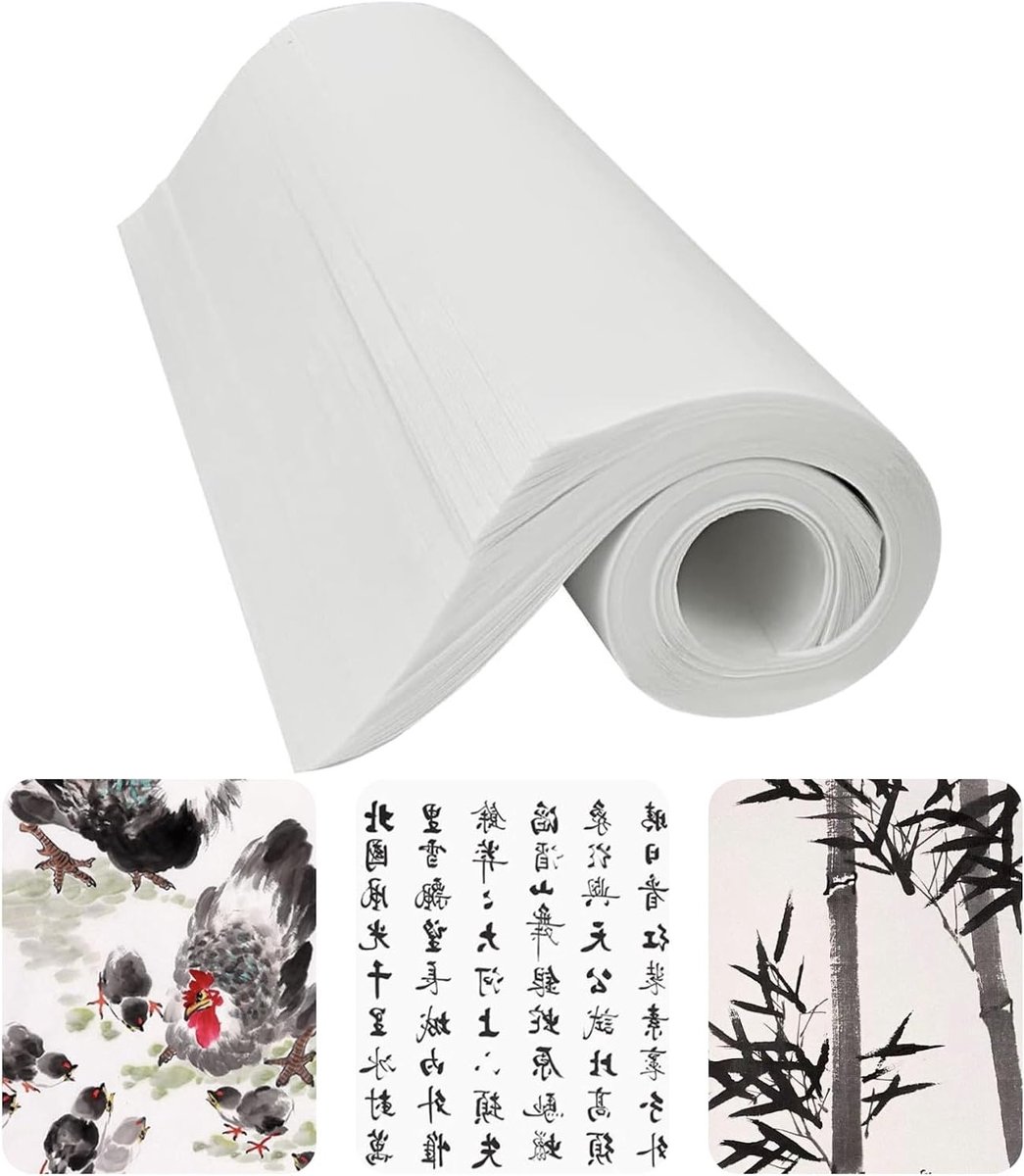 Xuan Rijstpapier voor Chinese Calligrafie en Schilderkunst, 120 Stuks, 35 x 25 cm, Ideaal voor Tekenen en Creatieve Projecten