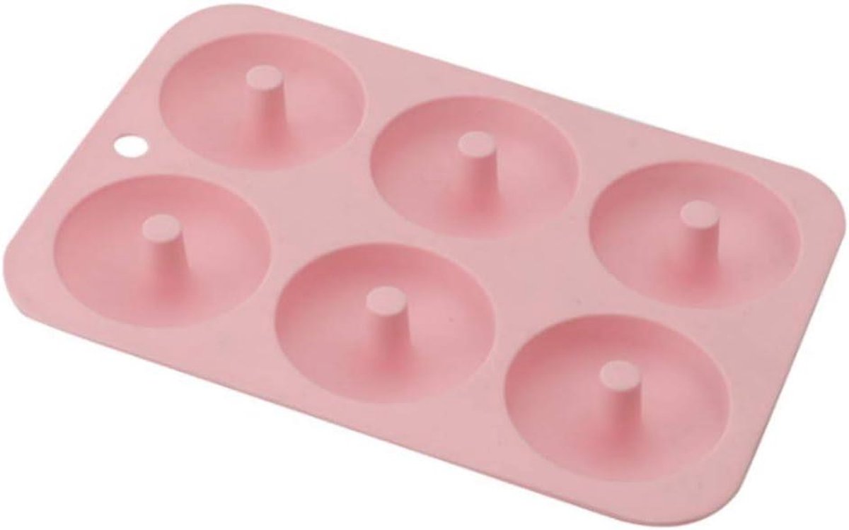 Siliconen Donut Mold,1 Packs Non-Stick Bakpan Flexibele Bakplaat Maker Pan Donut Bakpannen voor Gevormde Donuts, Oven, Magnetron, Vriezer Veilig 4 Kleuren