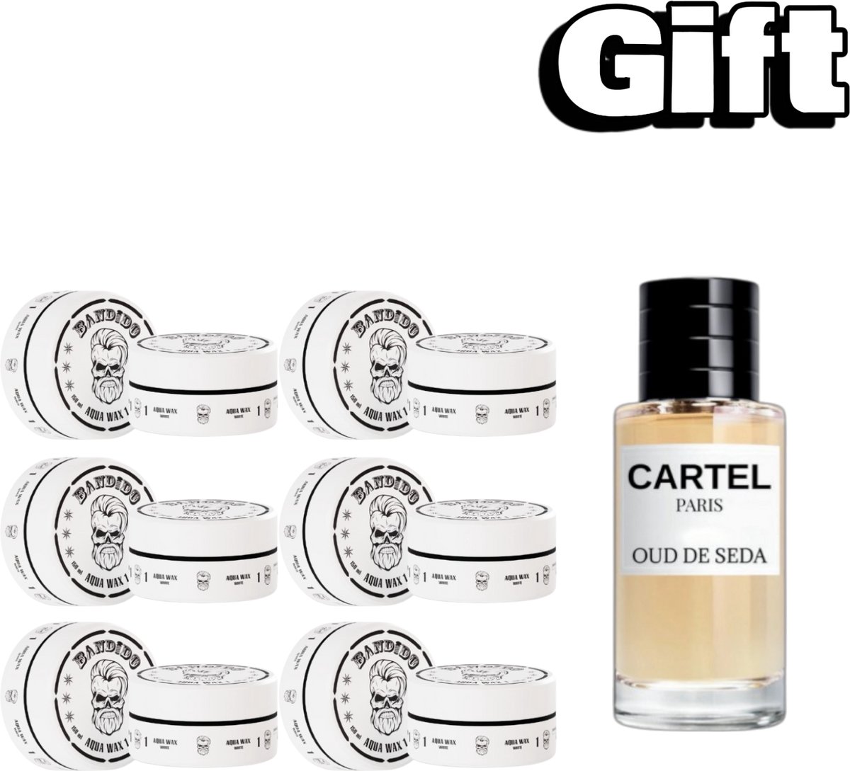 Bandido Aqua Wax Nr 1 - 8 stuks 150ml. + 1x cartel Parfum 50ml GRATIS