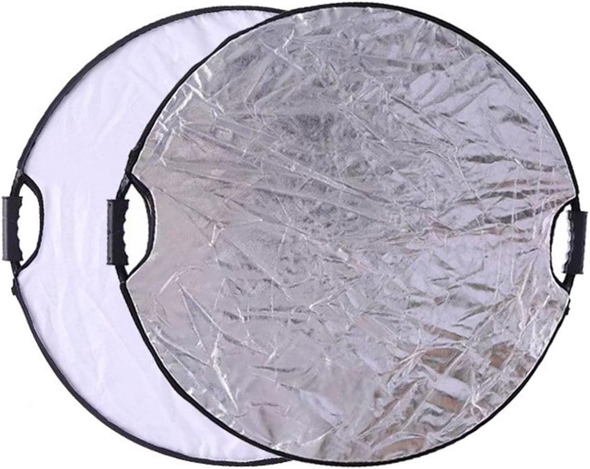 Fotografie Reflector - Licht Tool - Licht Manipuleren - 5-in-1 Functie - 60-110cm - Meerkleurig