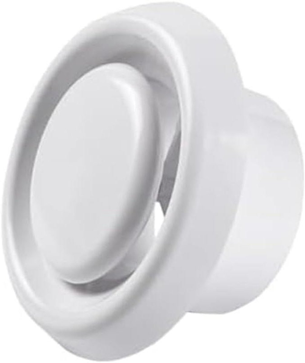 Plafond Ventilatierooster Afzuigkap Rooster Luchtstroom Regelen Verstelbaar Volume 150mm Diameter Wit