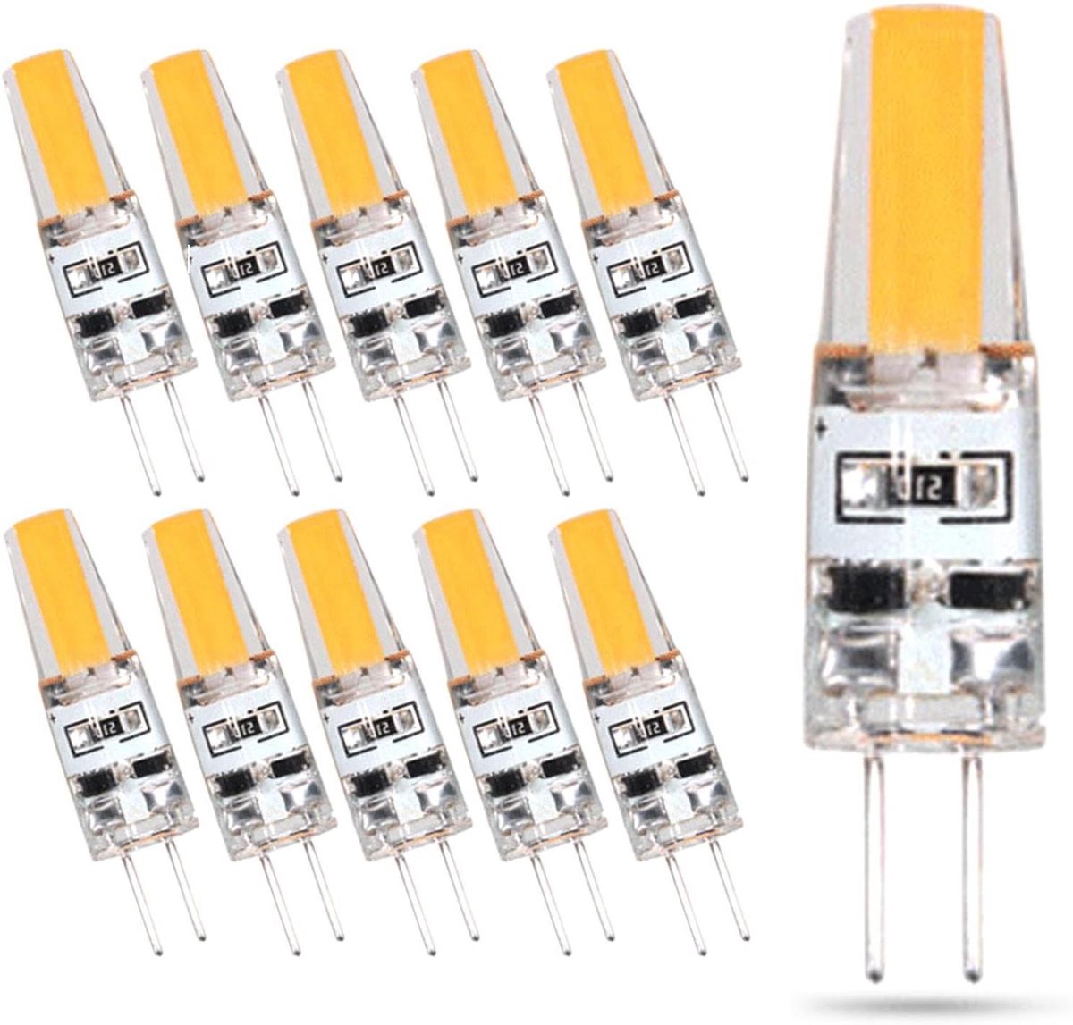 LED Lamp - G4 Lamp - Verlichting Aanpassen - Energiebesparend Dimbare - 10 Stuks - Warm Wit