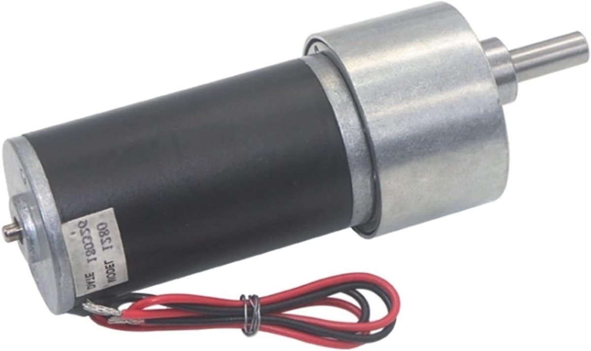 Gelijkstroommotor - Elektromotor Reductiemotor - Mechanische Automatisering - Hoog Koppel Laag Geluid - 24 V 60 RPM - Metaal