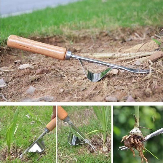 Onkruidsteker - Wortelverwijderaar Tuin - Onkruid Verwijderen - Roestvrij Staal - 1 stuk - Niet gespecificeerd — afbeelding 3