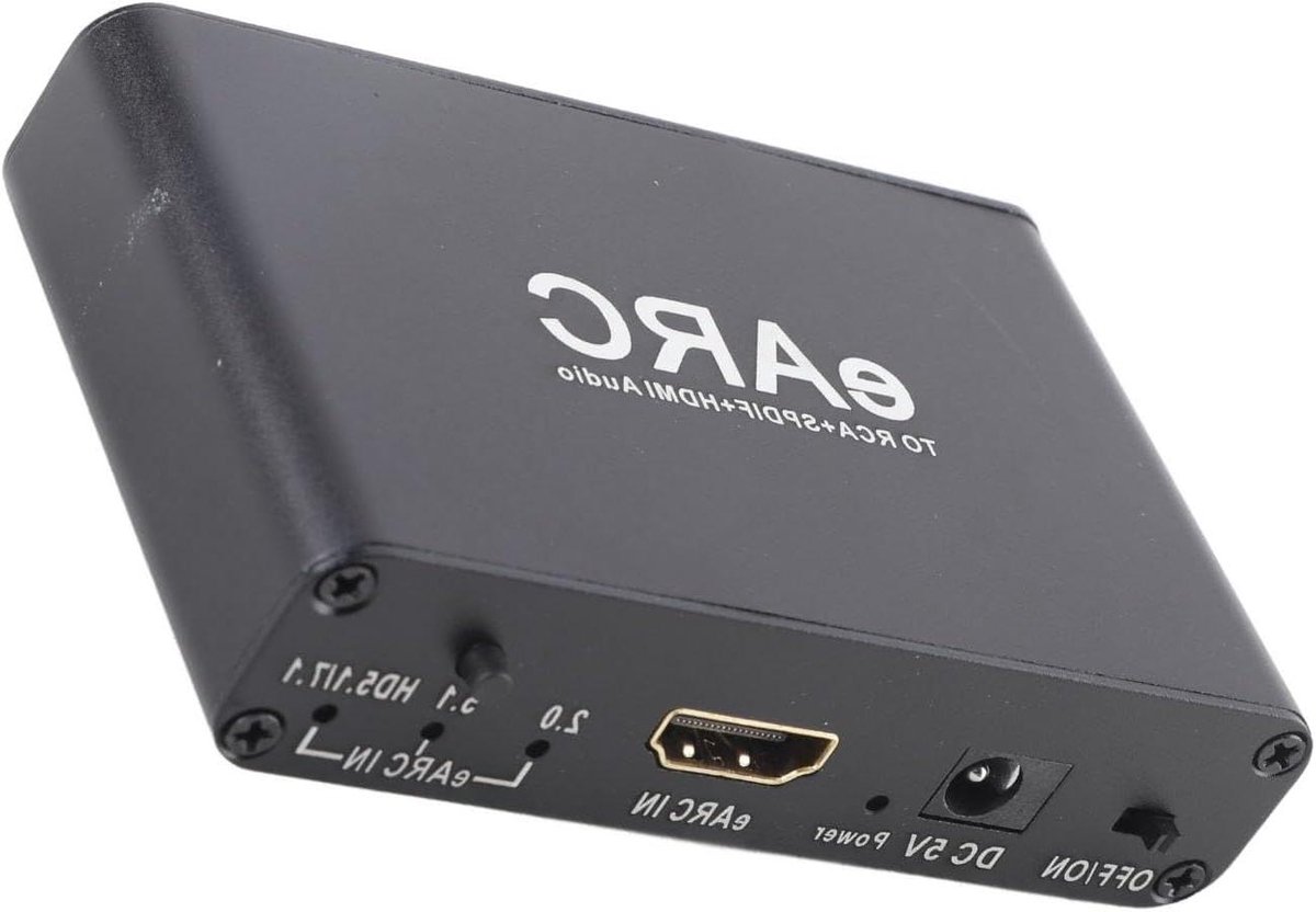 Audio Extractor - Geluid Converter - Versterk Geluid - Meerdere Uitgangen - Tot 720p - Aluminium