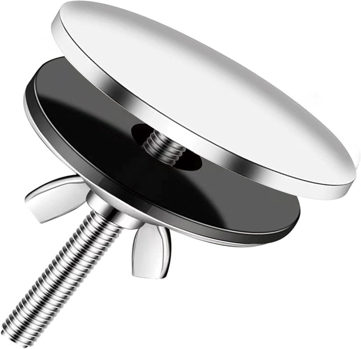 Roestvrijstalen Blind Stop Cover voor Keuken en Badkamer, Sink Hole Cover, Faucet Cover en Sink Faucet Hole Cover (Zilver)