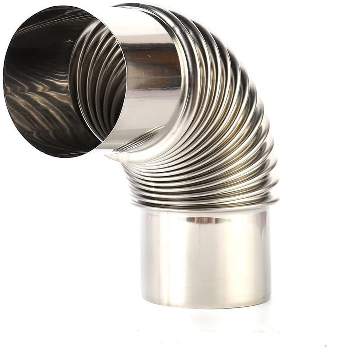 RVS Bochtpijp voor Schoorsteen, Flexibele Liner, Multi Flue Kachelpijp voor Efficiënte Ventilatie