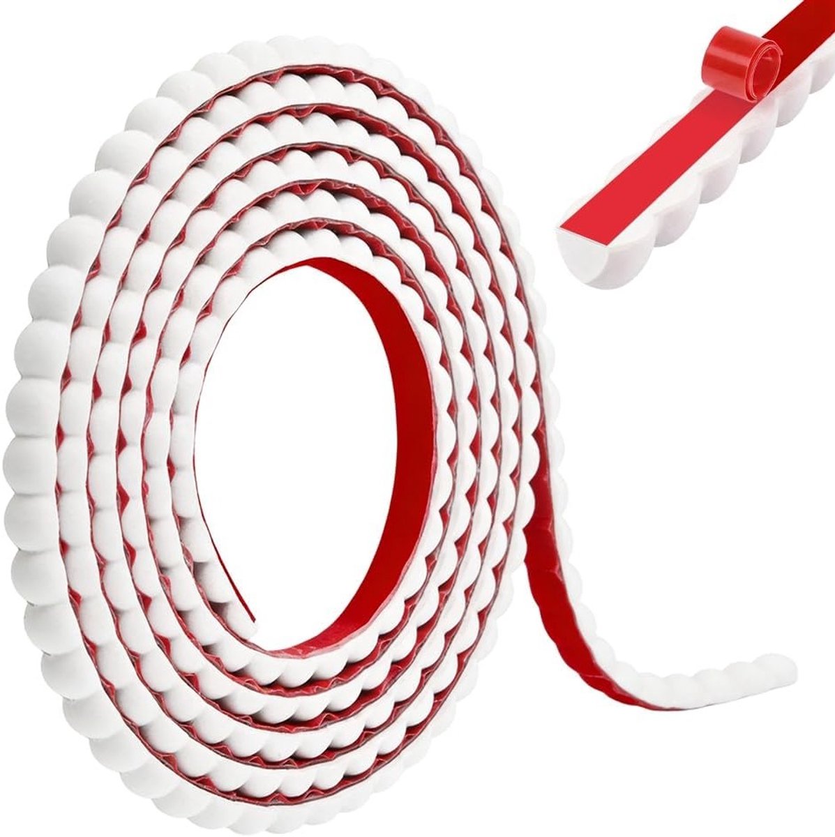 Decoratieve Flexibele Mouldings, Zelfklevend PVC voor Wanden, Spiegels, Raam- en Vloerafwerking, 10 mm x 6 mm