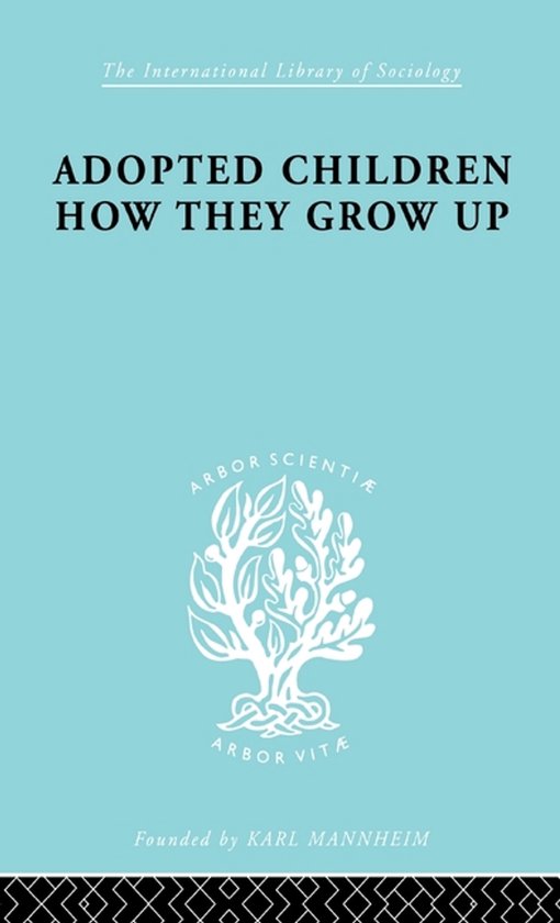 International Library of Sociology- Adopted Children Ils 123 - cover