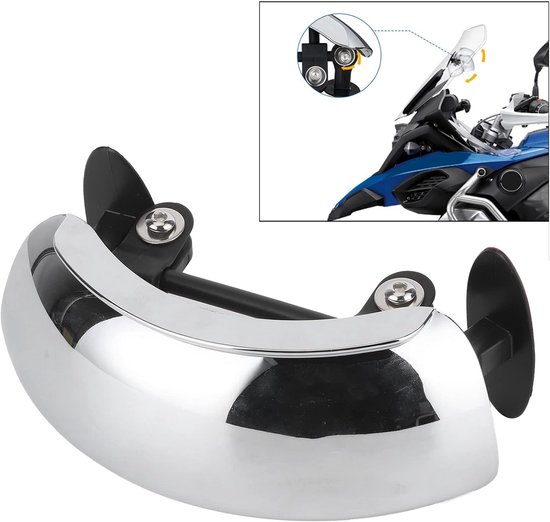 Achteruitkijkspiegel voor motorfiets - universeel - 180 graden instelbaar - centrale voorruitmontage - groothoek - scooter van Merkloos	 — afbeelding 3