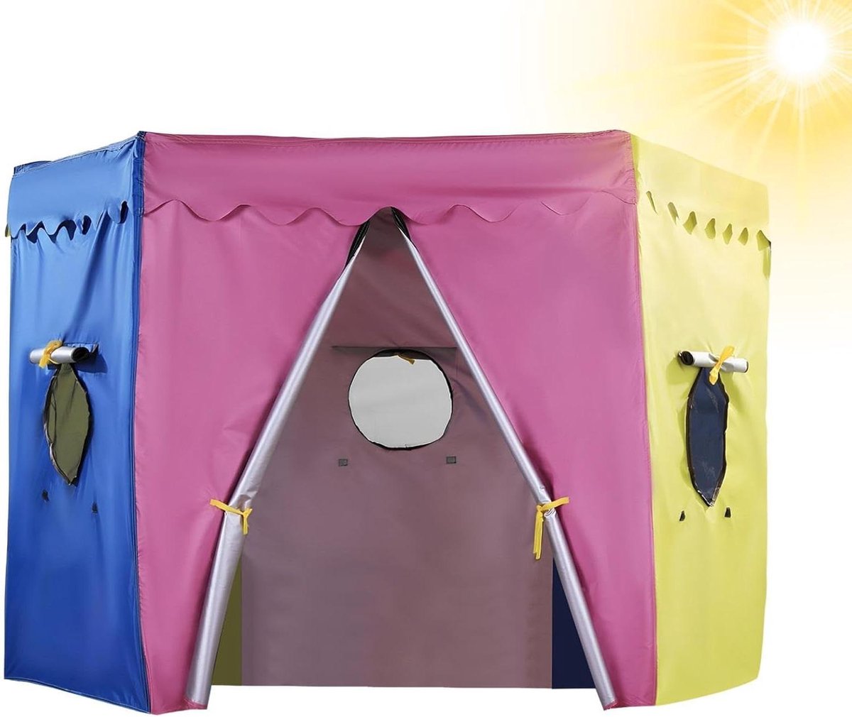 Trampoline Bovenafdekking - Ronde Tent - Buiten Springen - Waterdicht UV-bestendig - 365 cm - Grijs