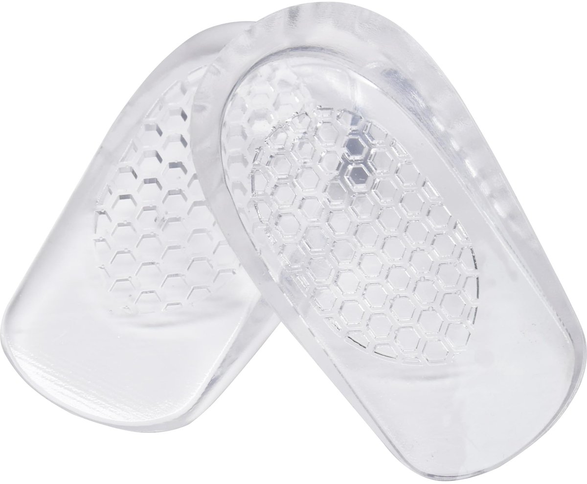 Orthopedische hiel zooltjes - Inlegzolen - Anti hielpijn en hielspoor - Gelzooltjes - Ondersteuning - Soft gel zolen - Maat 37-44 - Transparant - 1 paar - Jonyx