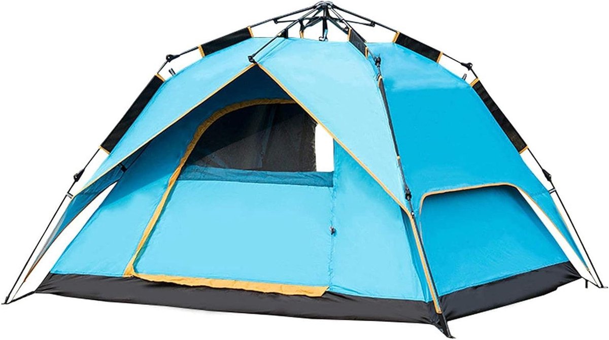 Familie Tent - Pop-up Tent - Buiten Kamperen - Automatische Opening - 3-4 Personen - Blauw