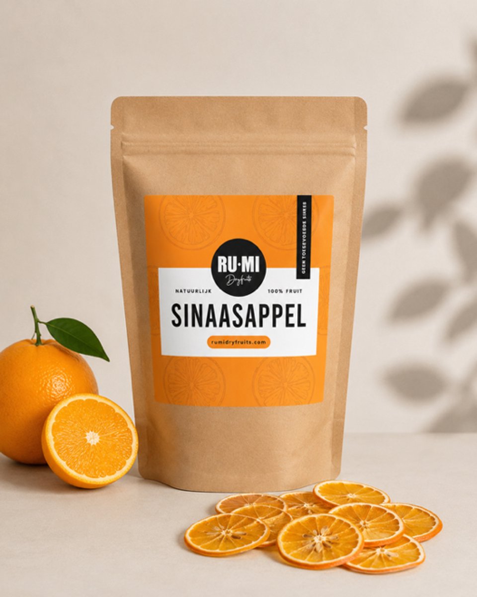RU-MI Gedroogde Botanicals / Gedroogde Sinaasappel (200 gr) Schijfjes 100% natuurlijk fruit, zonder toevoegingen. Ideaal als garnering voor cocktails, bakken, thee, verfrissende drankjes, decoratie of als smakelijke snack.