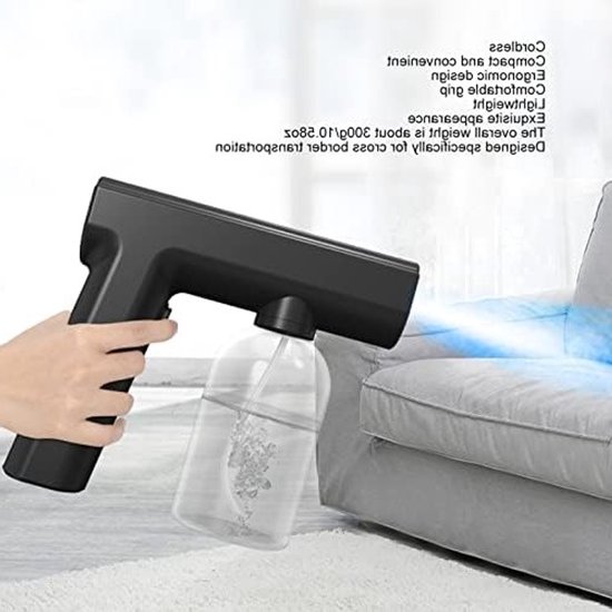 Vernevelaar mistmachine - 300 ml container - draadloze sproeier met krachtige functie - snel wassen verstuiver - oplaadbare batterij van 2000 mAh - spuitpistolen voor badkamer . van Merkloos	 — afbeelding 3